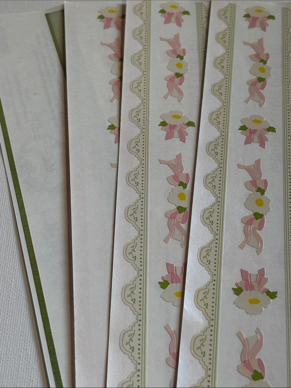 Vintage 1997 Mrs. Grossman's Design Lines Stickers Wedding Lace Floral